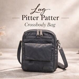 Lug Pitter Patter Gunmetal Grey Crossbody Bag